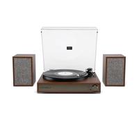 Victrola Harmony - Bluetooth Turntable System - 3-Speed Vinyl Record Player, Stereo Bookshelf Speaker, Mid-Century Modern Design, Audio Technica ATN3600L, Bluetooth Input and