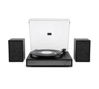 Victrola Harmony - Bluetooth Turntable System - 3-Speed Vinyl Record Player, Stereo Bookshelf Speaker, Mid-Century Modern Design, Audio Technica ATN3600L, Bluetooth Input and