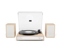 Victrola Harmony - Bluetooth Turntable System- 3-Speed Vinyl Record Player, Stereo Speakers, Audio Technica ATN3600L, Bluetooth in & Out (Natural)