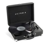Victrola Journey+ Bluetooth Suitcase Record Player - Built-in Speakers, Vinyl Record Player 33-1/3, 45 and 78 RPM, RCA Output, Headphone Jack, Streaming