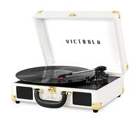 Victrola Journey Bluetooth Suitcase Record Player with Three-Speed Turntable | White | VSC-550BT-WHT-INT