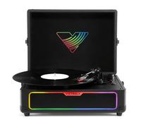 VICTROLA Journey Glow Portable Belt Drive Bluetooth Turntable - Black, Black