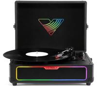 VICTROLA Journey Glow Portable Belt Drive Bluetooth Turntable - Black, Black