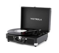 Victrola Journey II (2025 Model) - Bluetooth Suitcase Record Player - Built-in Stereo Speakers with Enhanced Bass, 3-Speed Turntable, Bluetooth Input and Output, RCA & Headphone Outputs (Black)