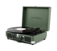 Victrola Journey II (2025 Model) - Suitcase Bluetooth Turntable - Built-in Stereo Speakers with Enhanced Bass, 3-Speed Turntable, Bluetooth Input and Output, RCA and RCA Outputs
