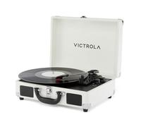 Victrola Journey II (2025 Model) - Suitcase Shaped Bluetooth Turntable - Built-in Stereo Speakers with Enhanced Bass, 3-Speed Turntable, Bluetooth Input & Output, RCA and