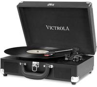 VICTROLA Journey Portable Belt Drive Bluetooth Turntable - Black, Black