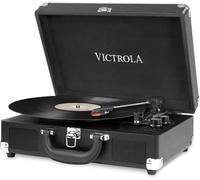 Victrola Journey Portable Vinyl Record Player Suitcase With Bluetooth Black