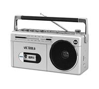 Victrola Mini Bluetooth Boombox with Cassette Player, Recorder and Am/FM Radio
