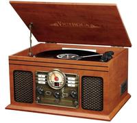 VICTROLA Quincy VTA-200B Belt Drive Bluetooth Music Centre - Mahogany, Brown