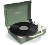 VICTROLA Re-Spin Portable Belt Drive Bluetooth Turntable - Basil Green, Green