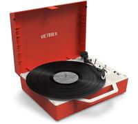 VICTROLA Re-Spin Portable Belt Drive Bluetooth Turntable - Red, Red