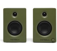 VICTROLA Tempo VPS-400 Bluetooth Bookshelf Speakers - Matte Green, Green