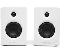 VICTROLA Tempo VPS-400 Bluetooth Bookshelf Speakers - White, White