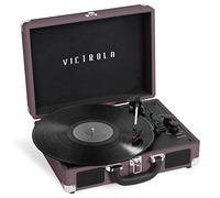 Victrola Vintage 3-Speed Bluetooth Portable Suitcase Record Player with Built-in Speakers | Upgraded Turntable Audio Sound| Includes Extra Stylus | Magenta, Model Number: VSC-550BT-MAG