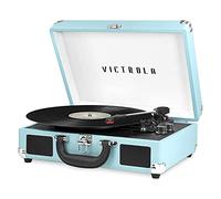 Victrola Vintage 3-Speed Bluetooth Suitcase Turntable with Speakers, Turquoise