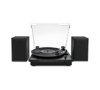 Victrola VM-135-BLK Montauk Bluetooth Turntable System with Speakers (Black)