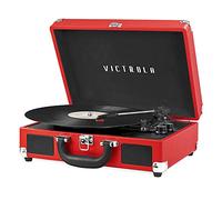 Victrola VSC-550BT-Red Journey Bluetooth Suitcase 3 Speed Turntable Red