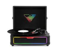 Victrola VSC-700SB-BLK Journey Glow Bluetooth Illuminated Suitcase Record Player Black