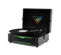 Victrola VSC-700SB-BLK Journey Glow Bluetooth Illuminated Suitcase Record Player Black