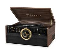 Victrola VTA-270B-ESP Empire Bluetooth 6/1 Mid Century Turntable Entertainment System (Espresso)