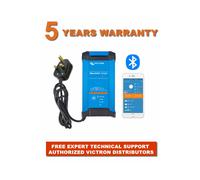 Victron Energy Blue Smart IP22 Smart Car Battery Charger 12V 15A, Trickle Charger for Car Battery and Desulfator for Motorcycle, ATV, RV, Lithium and Deep Cycle Batteries, UK