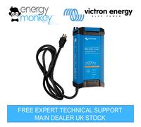 Victron Energy Blue Smart IP22 Smart Car Battery Charger 12V 20A, Trickle Charger for Car Battery and Desulfator for Motorcycle, ATV, RV, Lithium and Deep Cycle Batteries, UK, 3 outputs
