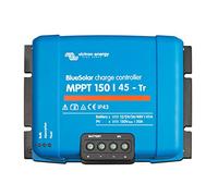 Victron BlueSolar MPPT 150/45 45A solar charge controller for solar panels up to 650W (12V)/1300W (24V)/1950W (36V)/2600W (48V) up to 150V. Suitable for Lithium batteries. 5 year warranty.