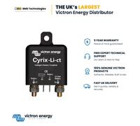 Victron Energy Cyrix-Li-ct 12/24-Volt 120 amp Intelligent Li-ion Battery Combiner