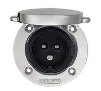 Victron Energy Power Inlet stainless with cover 16A/250Vac (2p/3w)