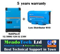 Victron MultiPlus II 12V 3000VA Inverter Charger + Lynx Distributor PMP122305010