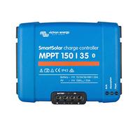 Victron SmartSolar MPPT 150/35 35A solar charge controller for solar panels up to 500W (12V) / 1000W (24V) / 1500W (36V) / 2000W (48V) and up to 150V. With inbuilt Bluetooth.