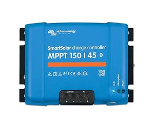 Victron SmartSolar MPPT Charge Controller 45A to 100A Bluetooth Integrated with Screw Terminals, SmartSolar 150/45-Tr