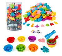 Victse 48 Pieces Montessori Toy 3 Years, Montessori Educational Toy, Colour Combination Game, Toy, Mathematical Skills and Sorting, Educational Toy (Sea Animals)