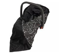 Viculii Double Sided Baby Wrap for car seat | black white constellation stars baby wrap swaddle cover cosytoes blanket for car seat 100x100cm | boy or girl