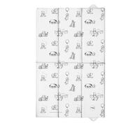 VICULII Foldable & Portable Baby Changing Mat 50X80Cm Black & White Winnie The Pooh