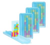 ViCUULY Mini Color Stack Challenge Portable Brain Teaser Travel Game Automatic Reset Logic Puzzle for Kids & Adults (3Pcs)