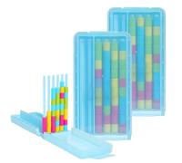 ViCUULY Mini Color Stack Challenge Portable Brain Teaser Travel Game Automatic Reset Logic Puzzle for Kids & Adults (2Pcs)
