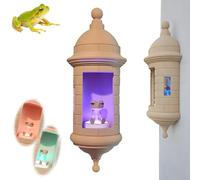ViCUULY Puerto Rican Garita Wall Coqui Lamp, 2025 New Home Decor Frog Wall Lamp, Handmade Home Décor, Warm Ambient Lighting, Puerto Rico Souvenir Gift for Boricua Pride (1PCS)