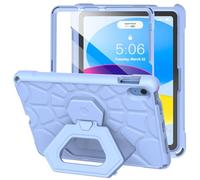 VICVOL Case for iPad 11th Generation (A16 11-Inch 2025)/ iPad 10th Gen (10.9" 2022)- Durable Shockproof Lightweight EVA Kids Case with Screen Protector & 360° Rotate Hand Strap/Stand (Light Blue)
