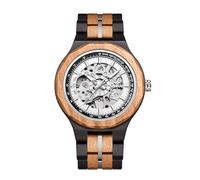 VICVS Natural Walnut Automatic Men's Wooden Watch Sports Date Day Multifunctional Automatic Wooden Watch (Purple Sandalwood)