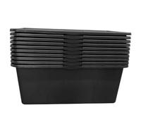 ViD® Concrete Tub/Mortar Bucket 80 Litres 78 x 49 x 29 cm Cement Tub/Concrete Bucket/Masonry Tub Pack of 5