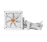 VIDA 500W ATX PSU, 80 Plus Bronze, Fluid Dynamic Ultra-Quiet Fan, PCIe, Flat White Cables, Power Lead Not Included, White