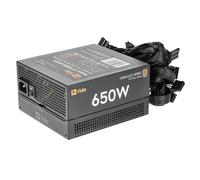 Vida 650W Heracles Black ATX Gaming PSU 80+ Bronze 14cm Ultra-Quiet FDM Fan Flat Black Cables Power Lead Not Included