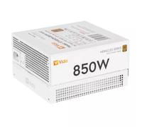 VIDA 850W Heracles White ATX 3.1 Gaming PSU 80+ Bronze 140mm Ultra-Quiet FDM Fan Flat White Cables PCIe 5.1 Power Lead Not Included power supply unit 24-pin ATX