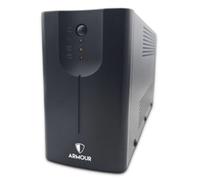 Armour 650VA UPS 390W LED Indicators 2x UK Plug 2x RJ45 USB