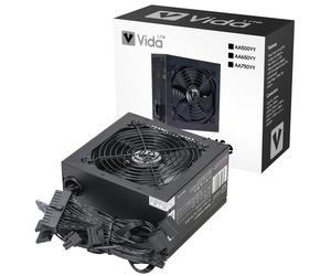 VIDA Black PSU Power Supply 500W/650W/750W Computer Desktop PC ATX 120mm Fan