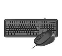 VIDA CORPORATE 2IN1 USB KBOARD MOUSE keyboard Mouse included Home/Office QWERTY UK English Black