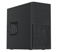 VIDA Corporate Black Office Case. Micro ATX. 12cm Fan. Mesh Front