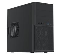 VIDA Corporate Black Office Case. Micro ATX. 12cm Fan. Mesh Front